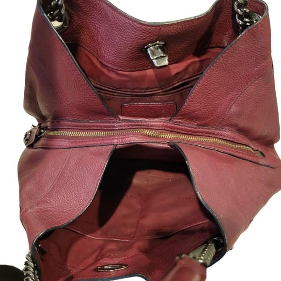 Coach Maroon Leather Purse - Picture 3 of 5